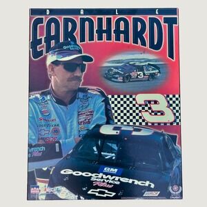 Starline Dale Earnhardt NASCAR Plaque Wood Vtg Y2K No. 3 Goodwrench wall art